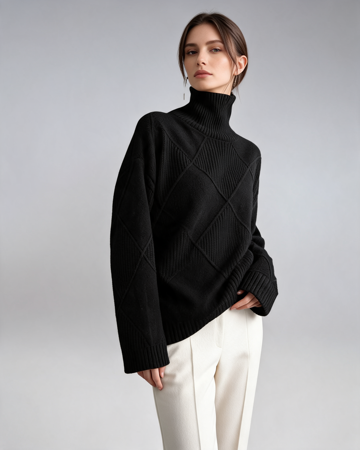 Turtleneck Sweater – Soline Soft Knit