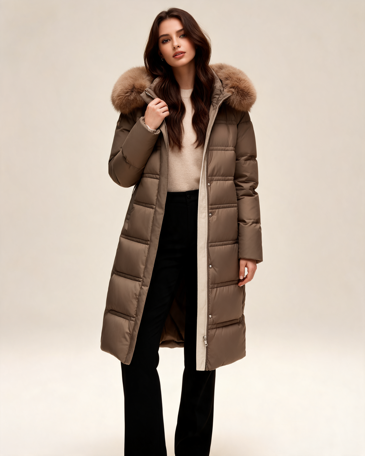Winter Parka – Sabina Fur-Trimmed Hood