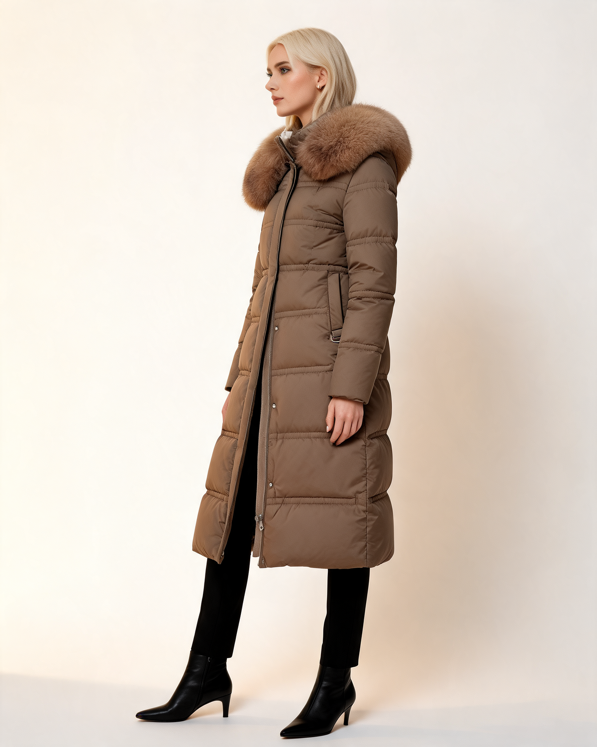 Winter Parka – Sabina Fur-Trimmed Hood
