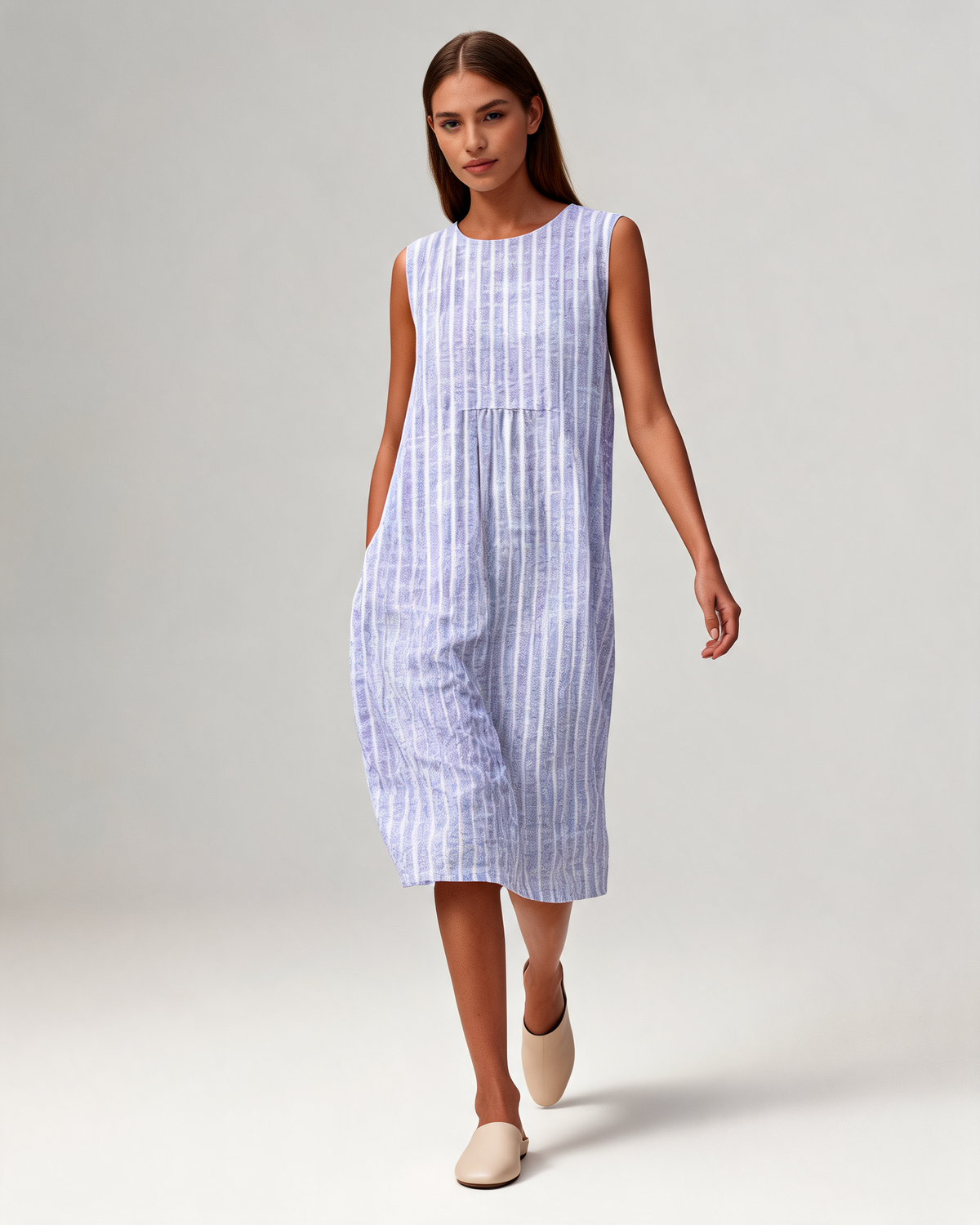 Casual Dress – Sophryana Relaxed Knee-Length