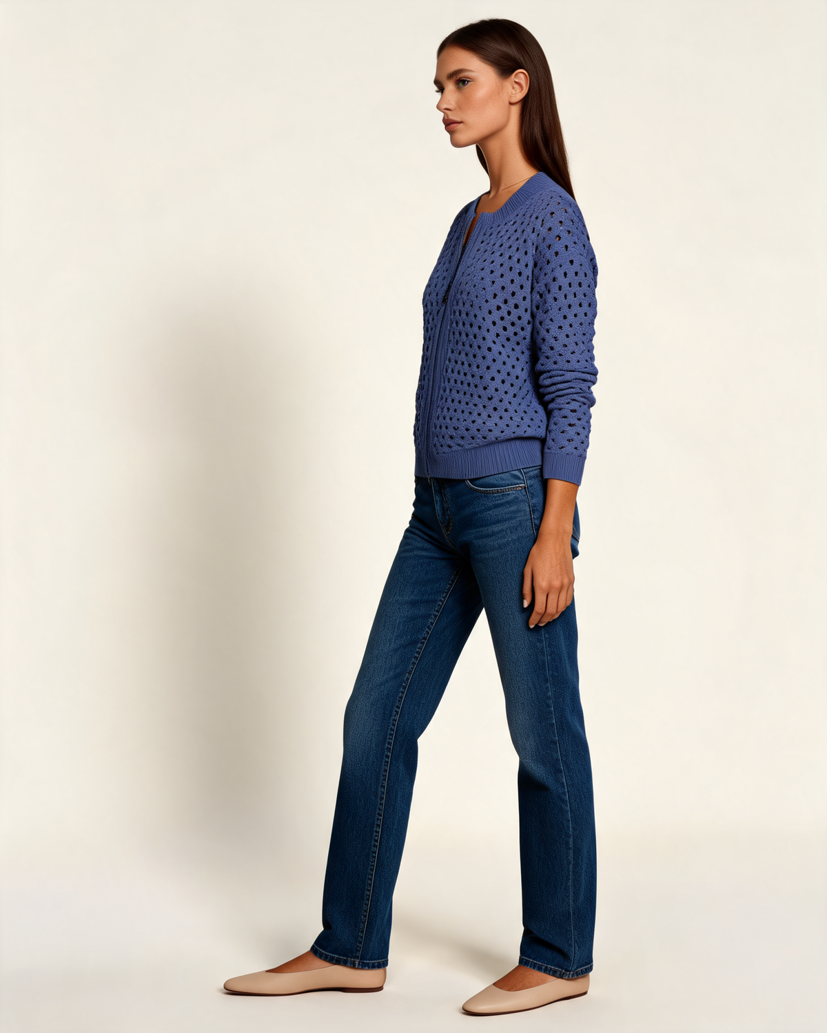 Cardigan – Vianne Zip Front Knit