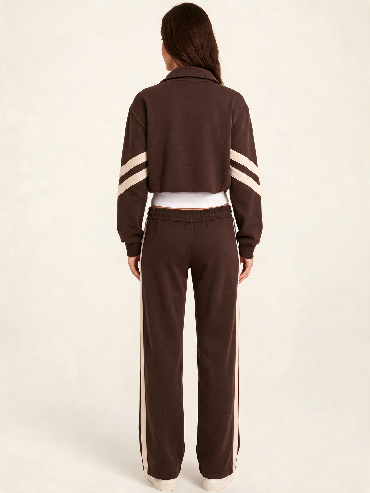 Brown tracksuit – back view