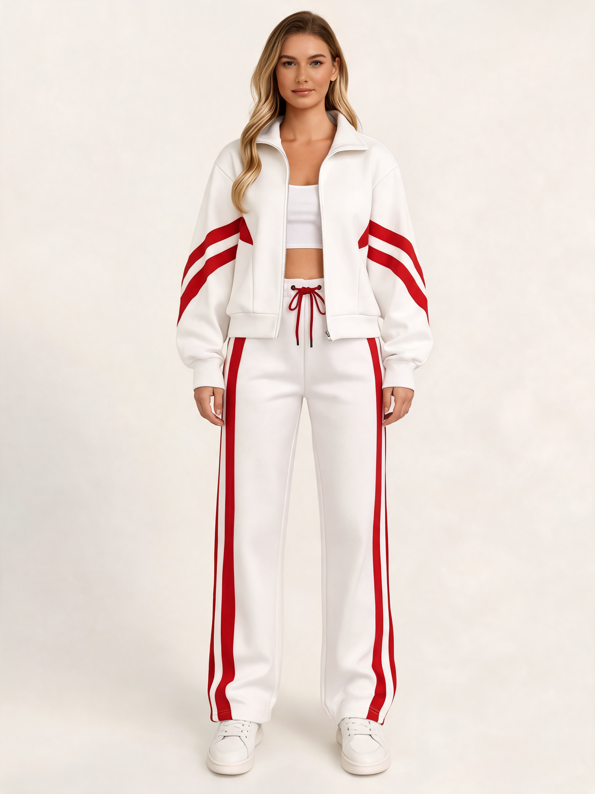 White tracksuit – front view