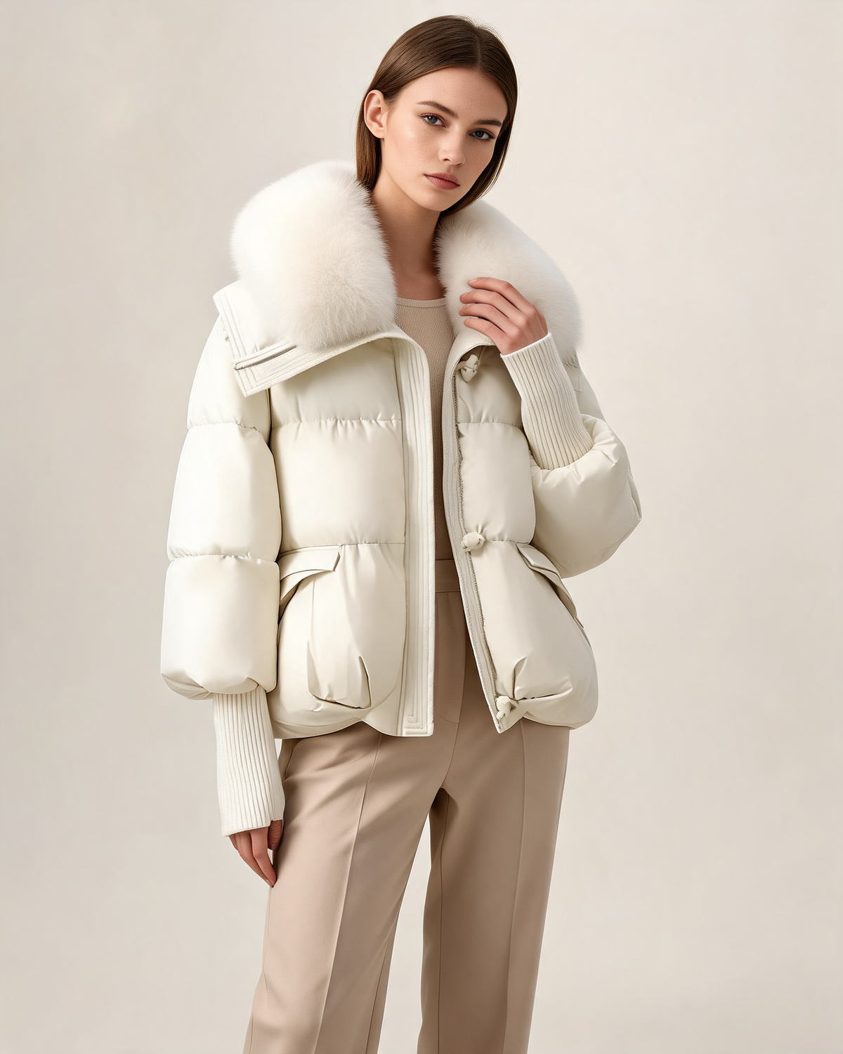 Coralie Cropped Puffer Jacket