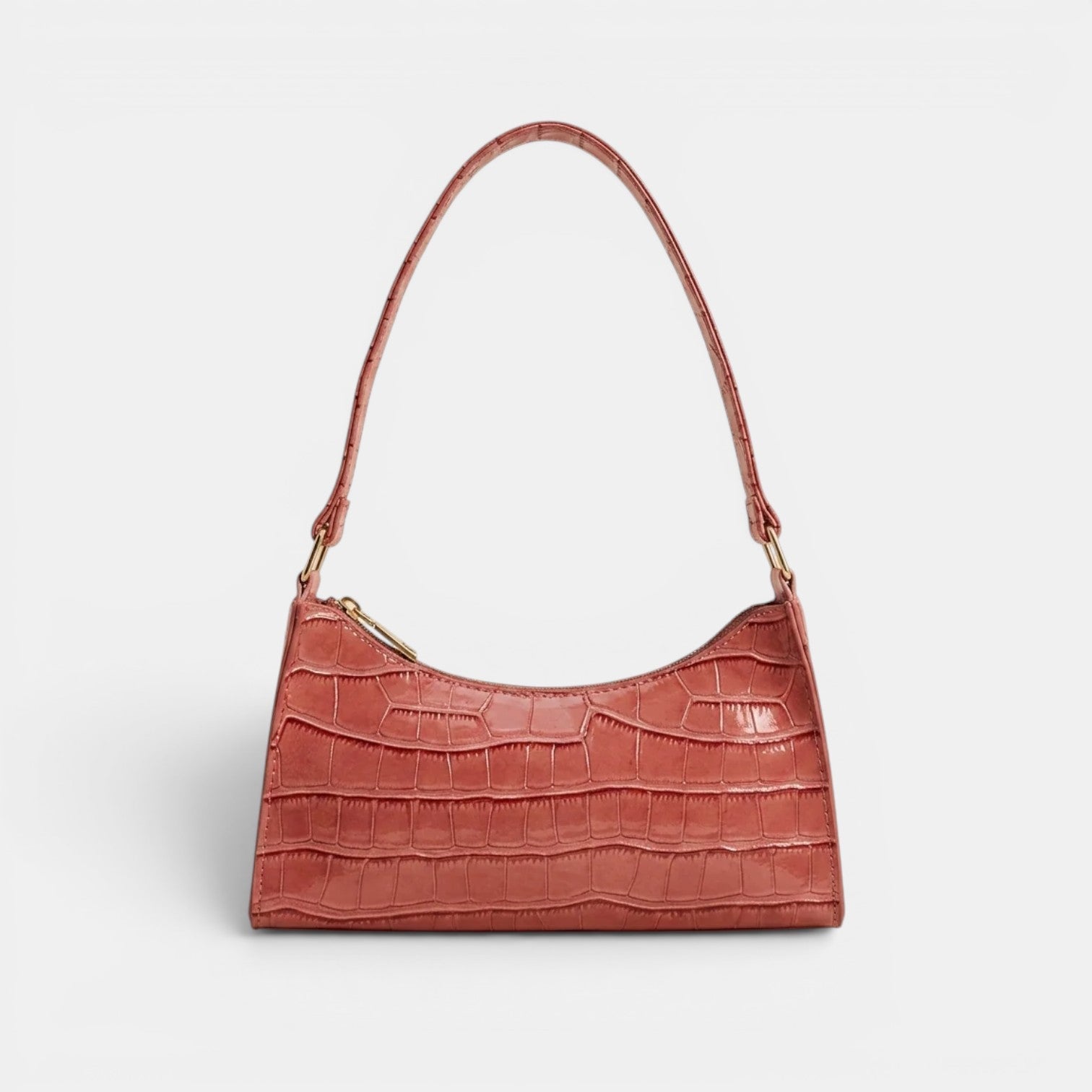 Women’s Croc-Effect Shoulder Bag