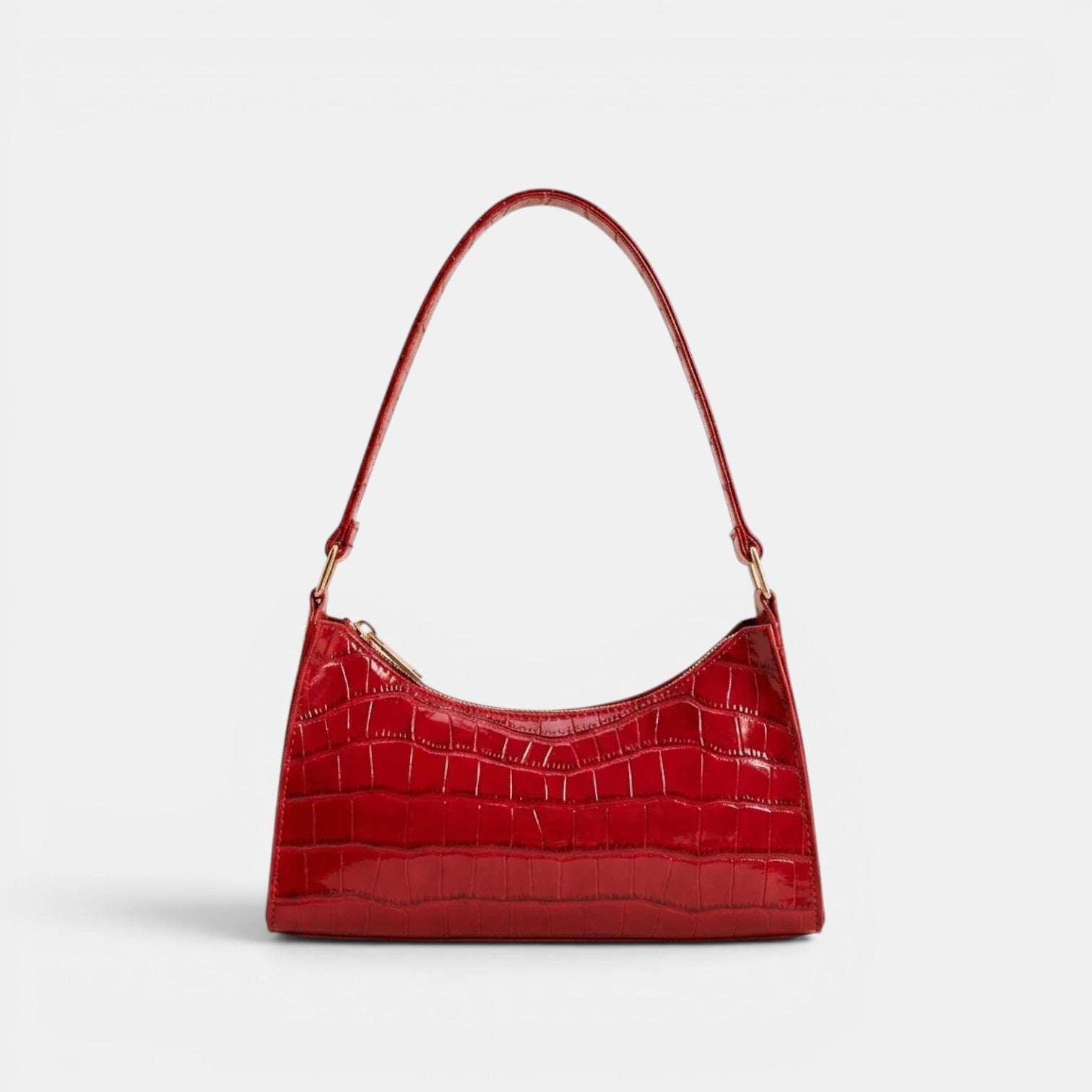 Women’s Croc-Effect Shoulder Bag