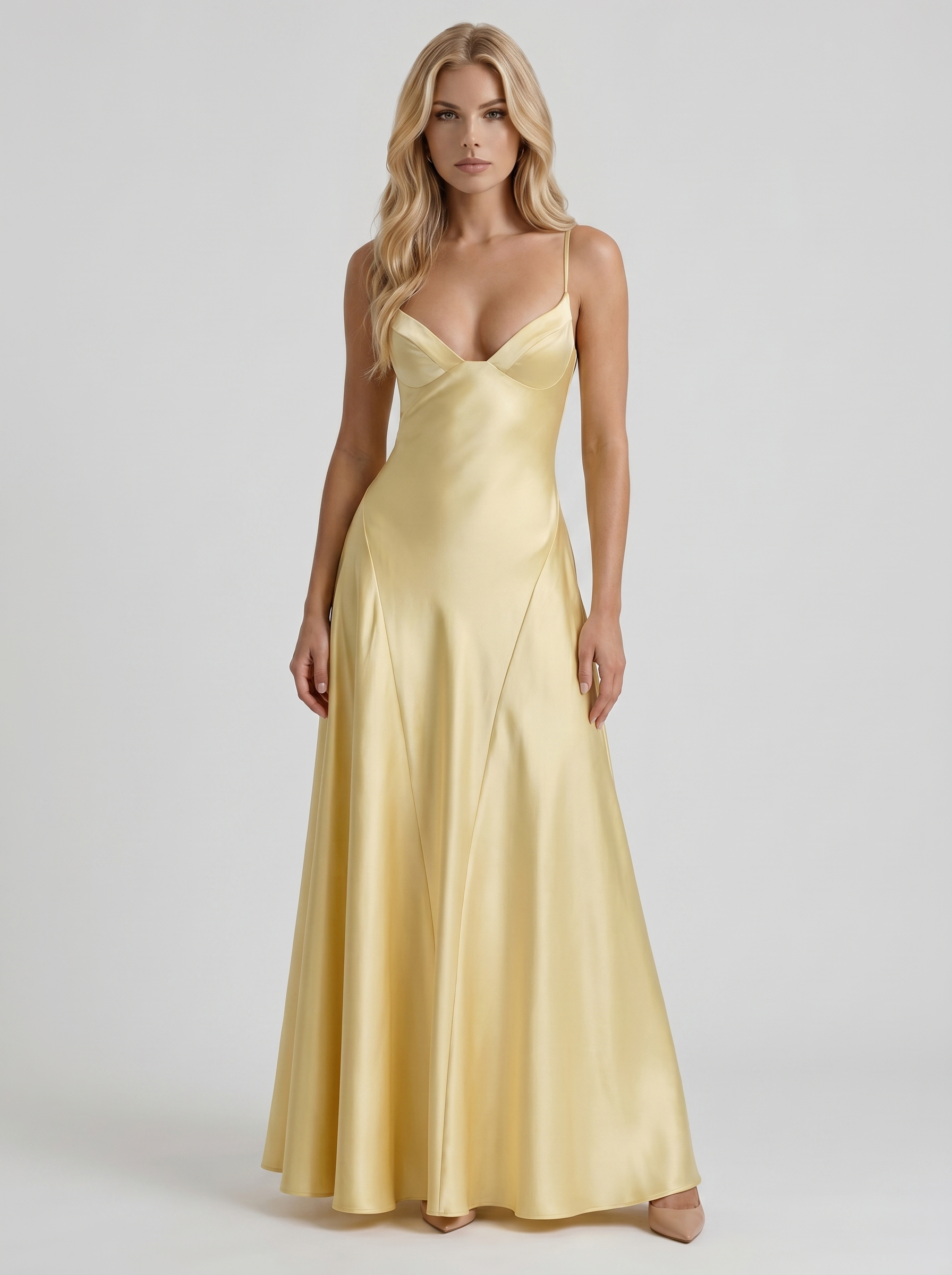 Adelaide Satin Maxi Dress