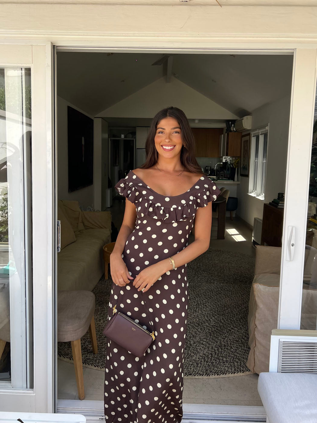 Luna Polka Maxi dress