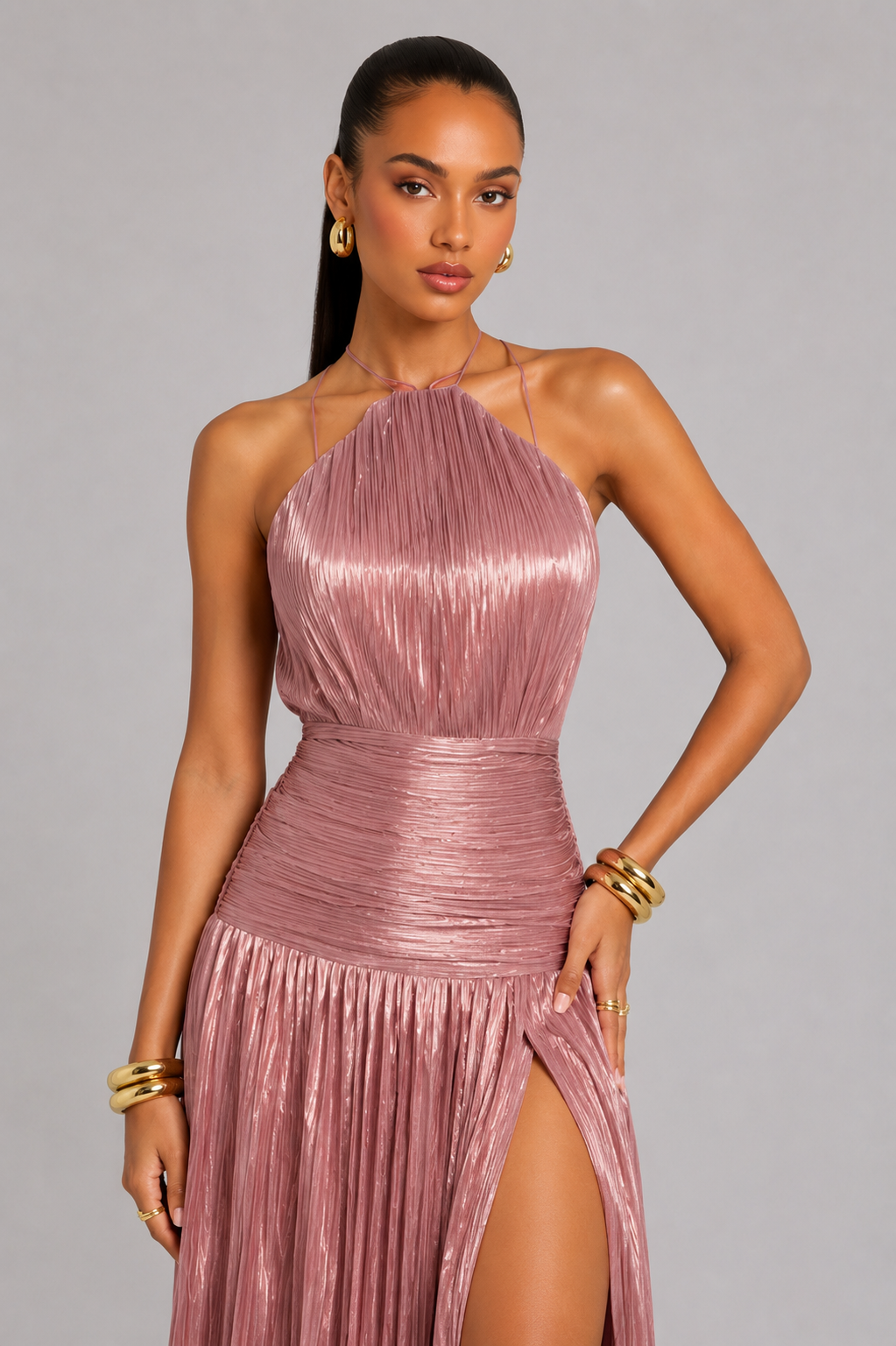 Lorry Satin Maxi Dress