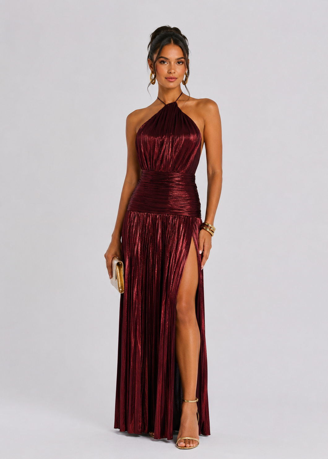 Lorry Satin Maxi Dress