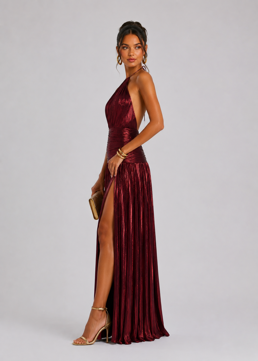 Lorry Satin Maxi Dress