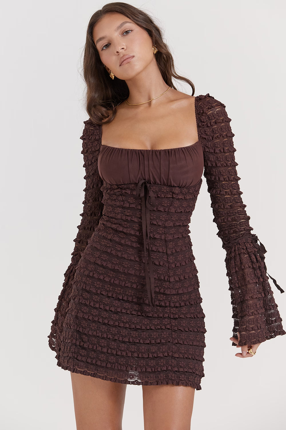 Mirella Lace Mini Dress
