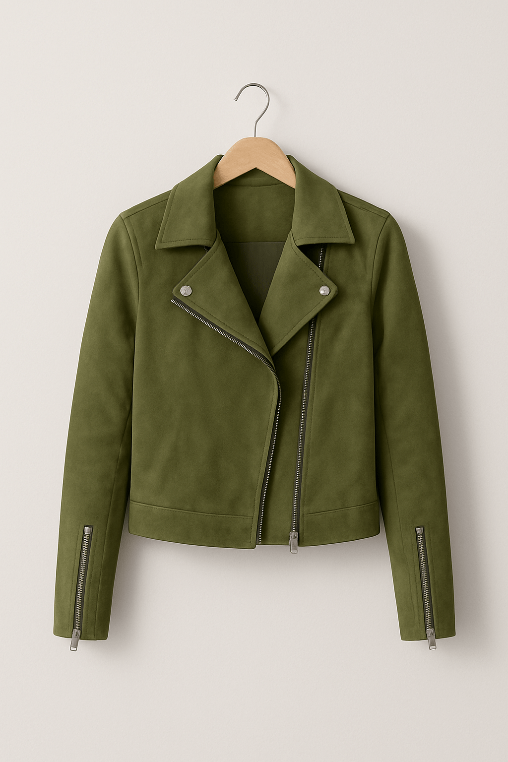 Sienna Faux Suede Biker Jacket