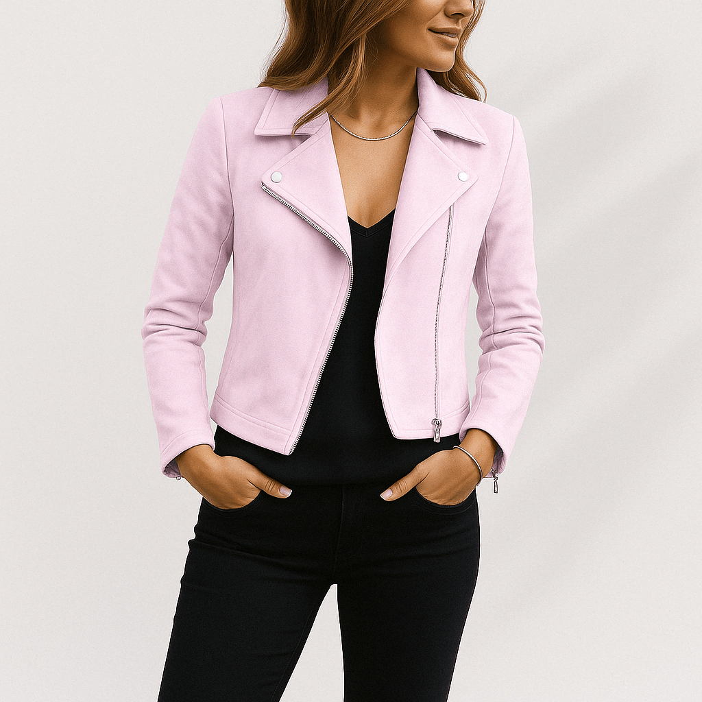 Sienna Faux Suede Biker Jacket