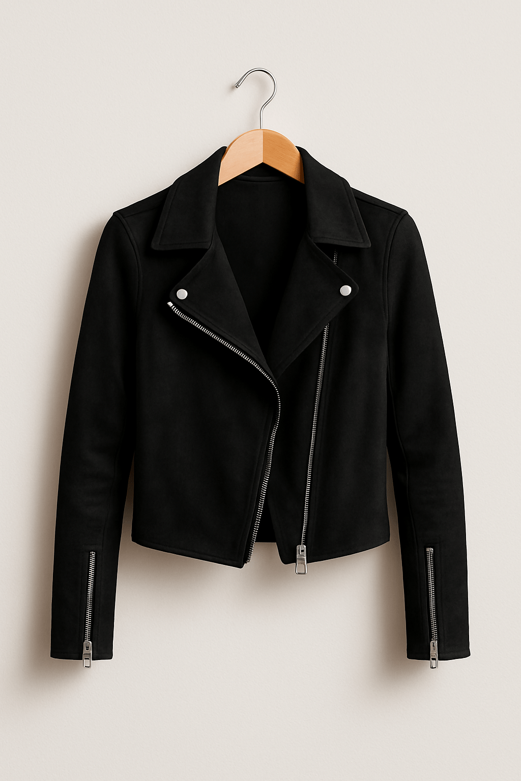 Sienna Faux Suede Biker Jacket