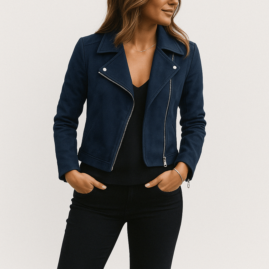 Sienna Faux Suede Biker Jacket