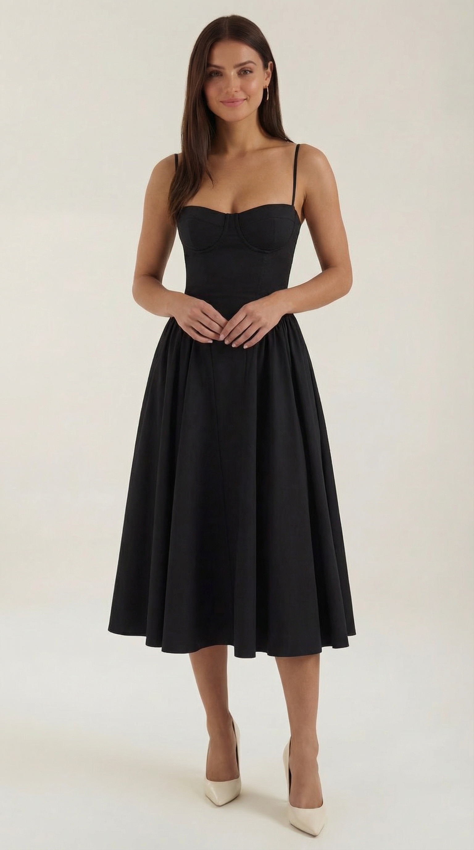 Ulva Floral Corset Midi Dress