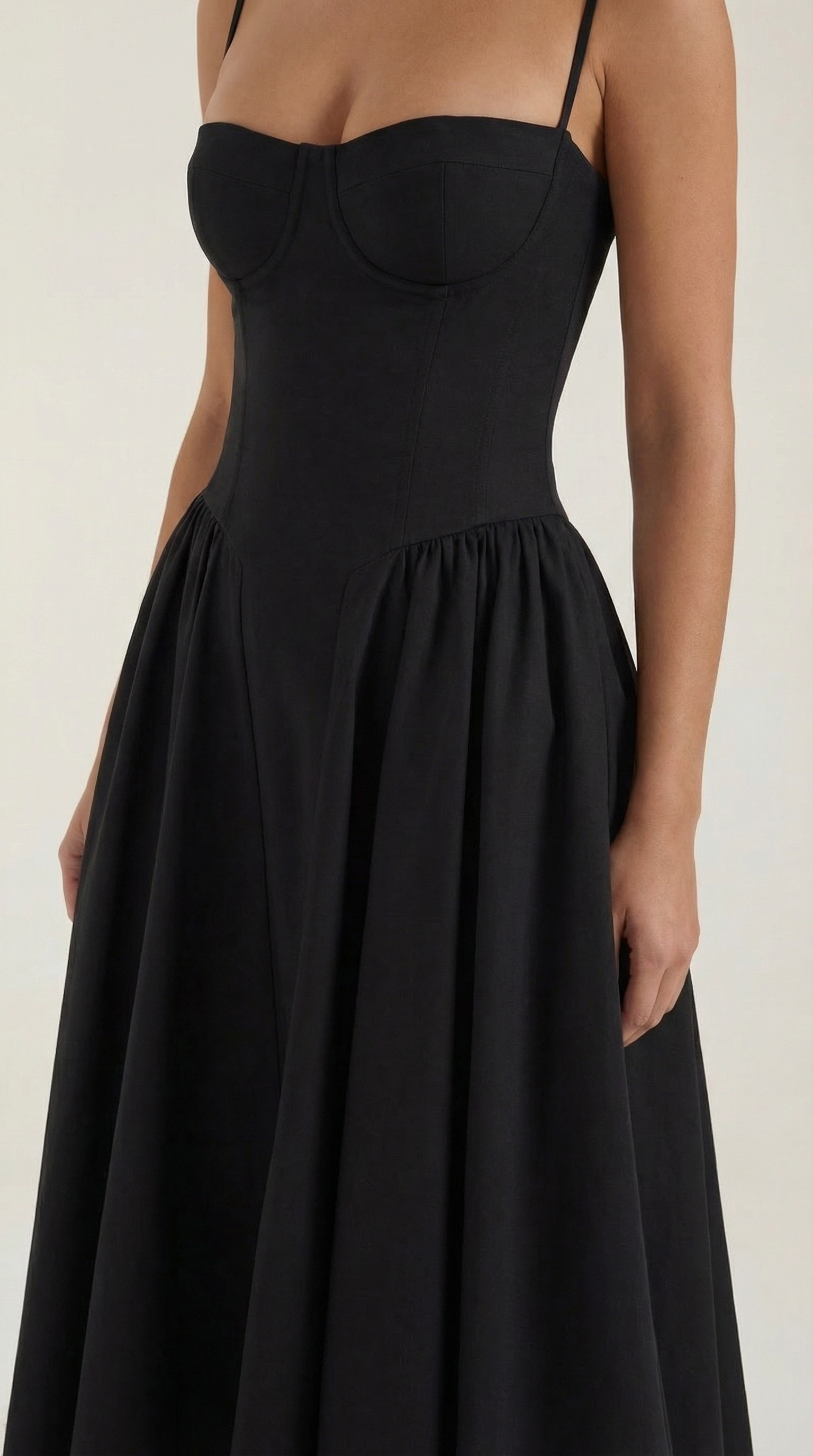 Ulva Floral Corset Midi Dress