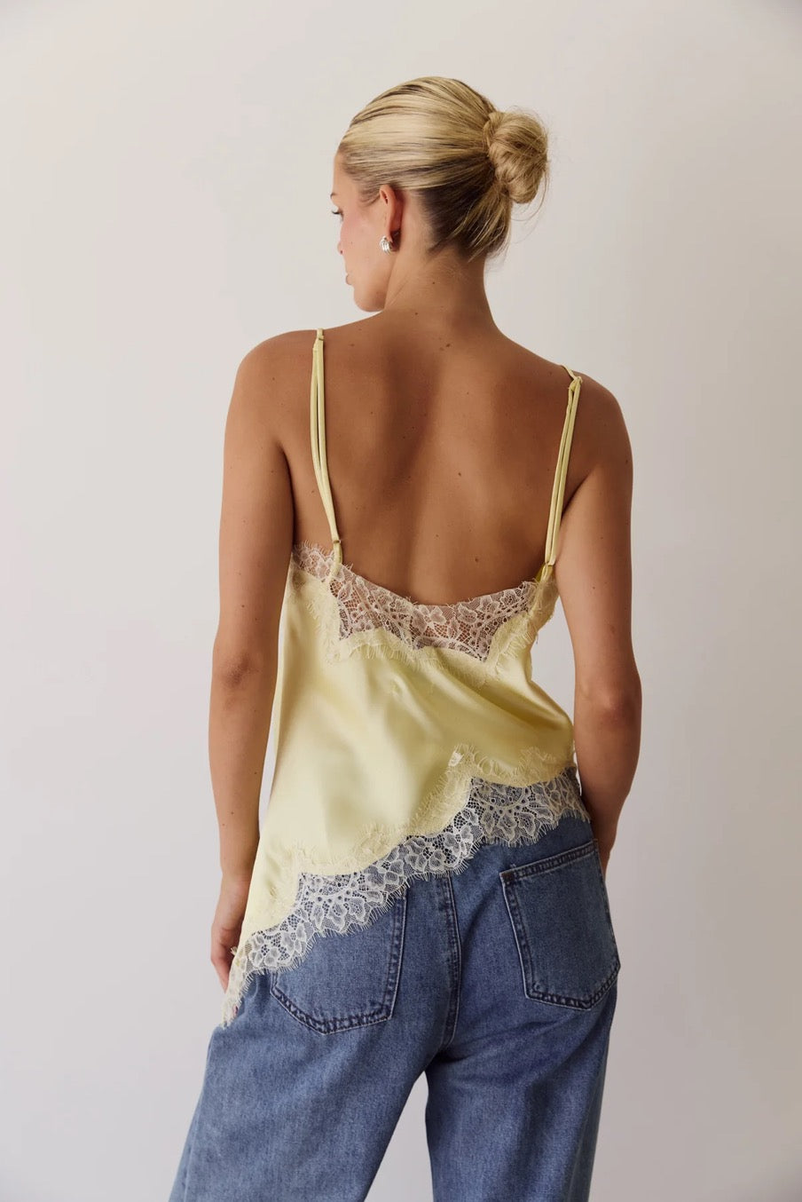 Solea | Lace Trim Camisole Top