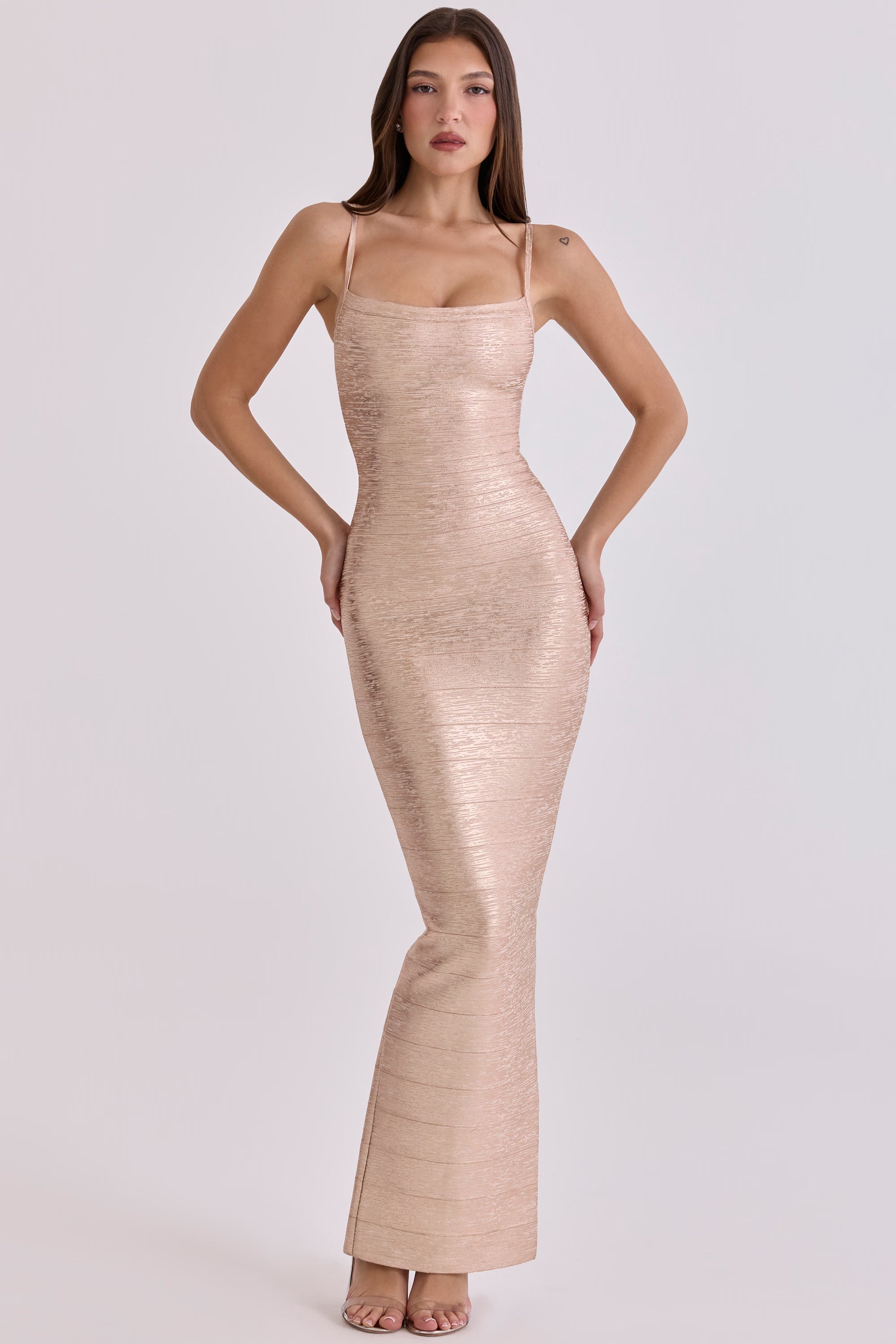 Seren | Metallic Maxi Dress