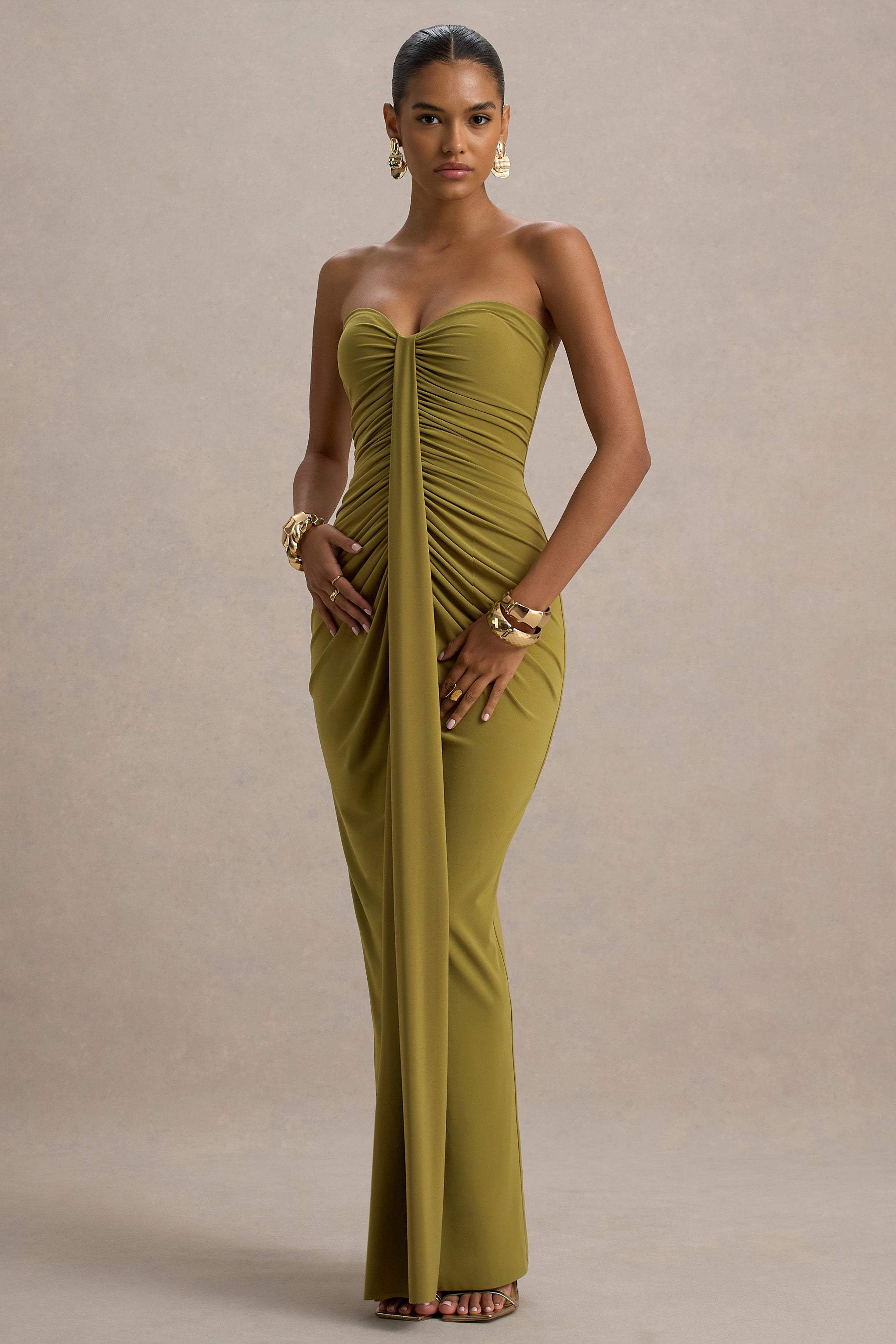 Ali | Olive Maxi Dress