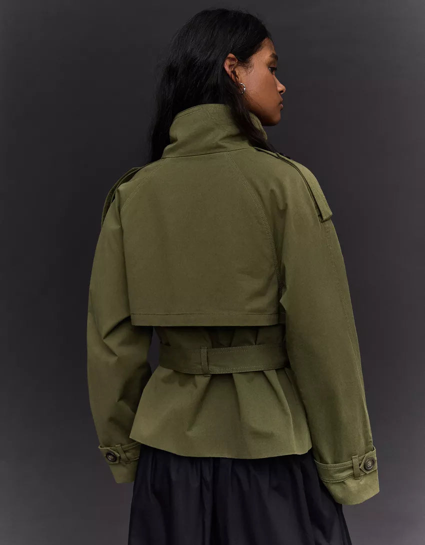 Celeste | Green Spring Trench Coat