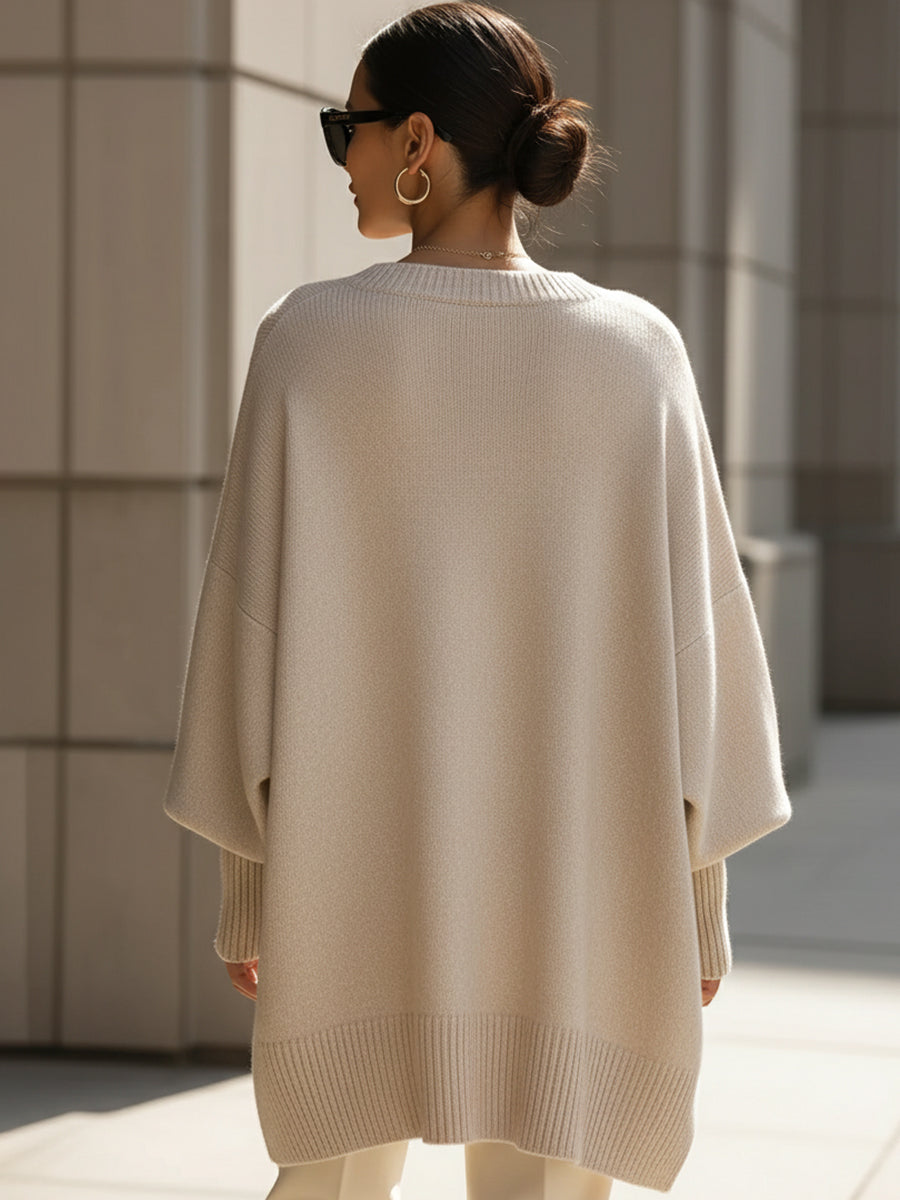 Knit Sweater – Aveline Oversized Wool Blend