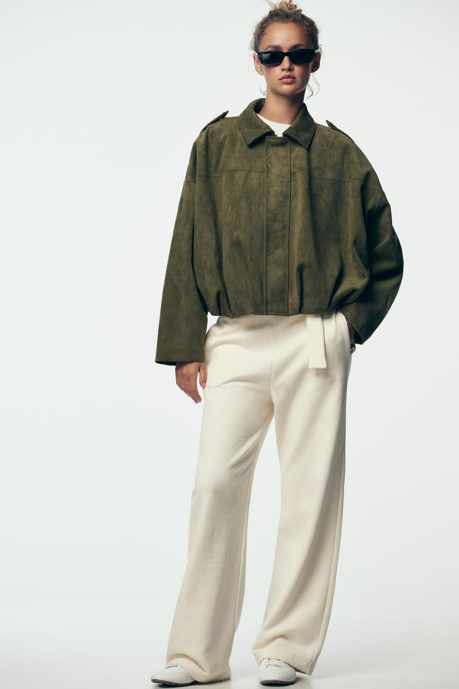 Rhéa | Suede-Effect Bomber Jacket