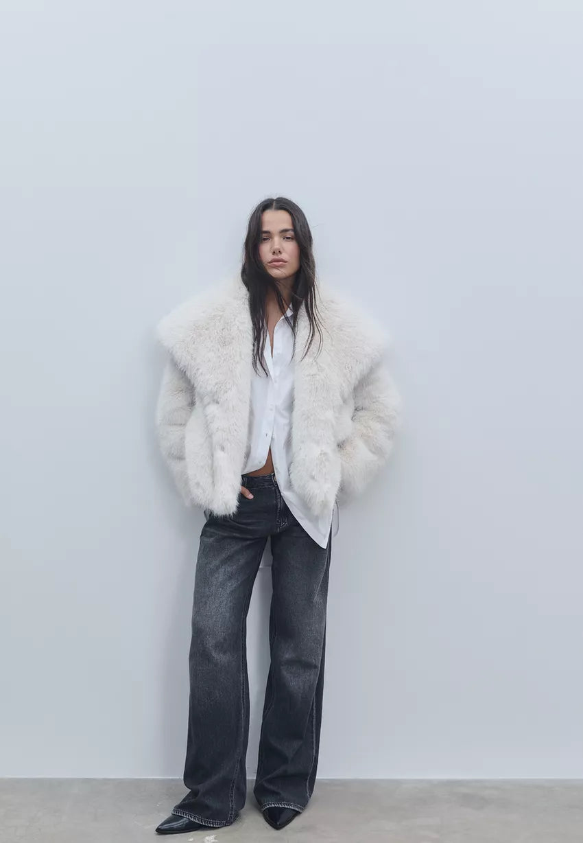 Ella | Short Faux Fur Jacket