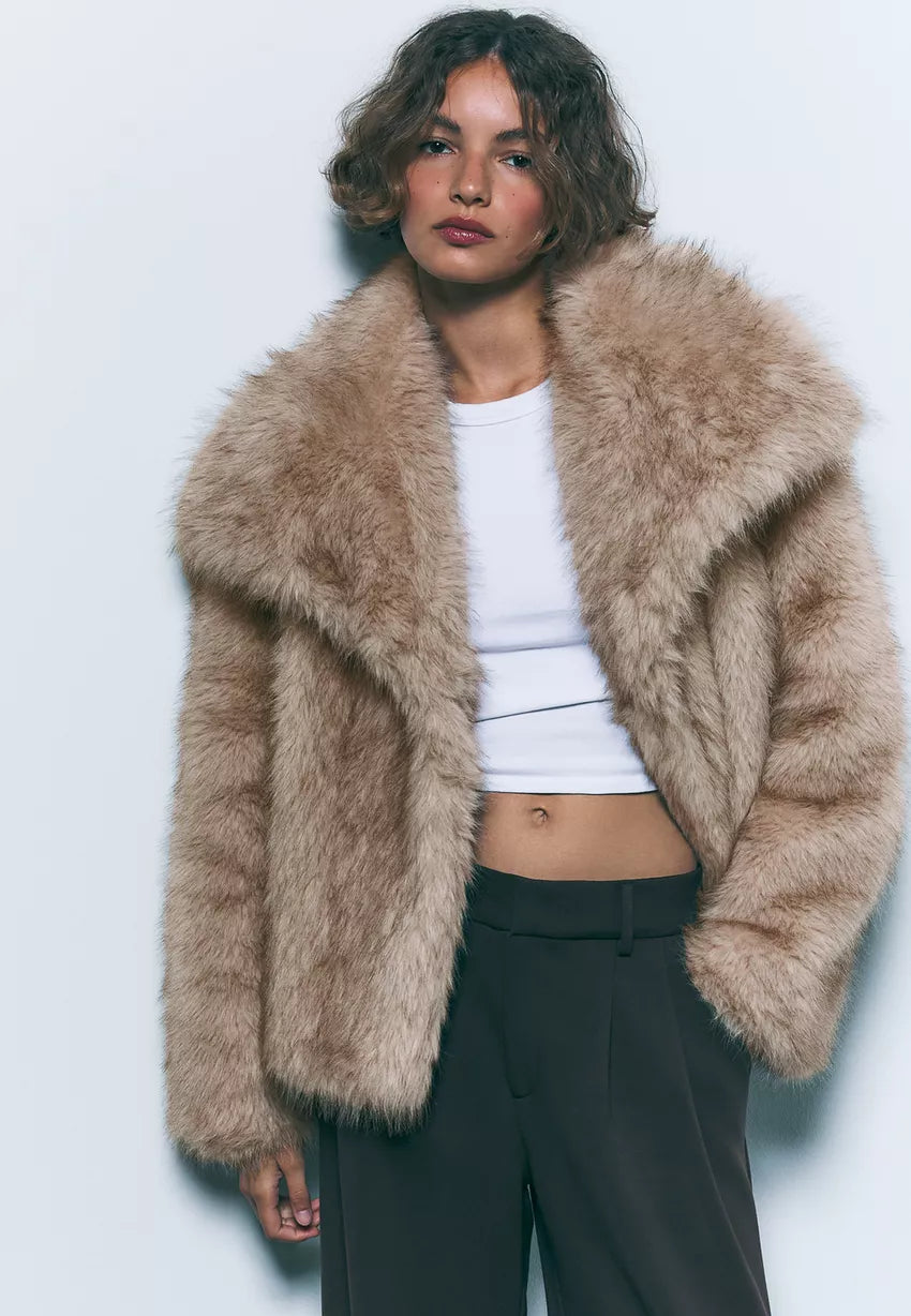 Ella | Short Faux Fur Jacket