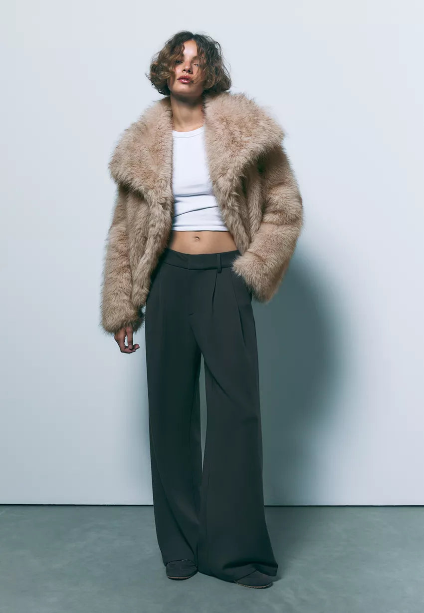 Ella | Short Faux Fur Jacket