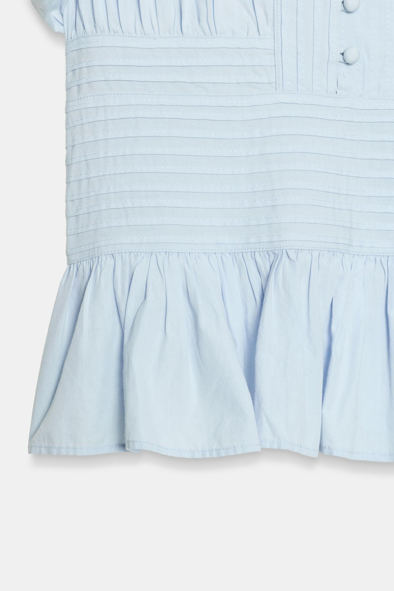 Liora | Pleated Balloon Sleeve Blouse
