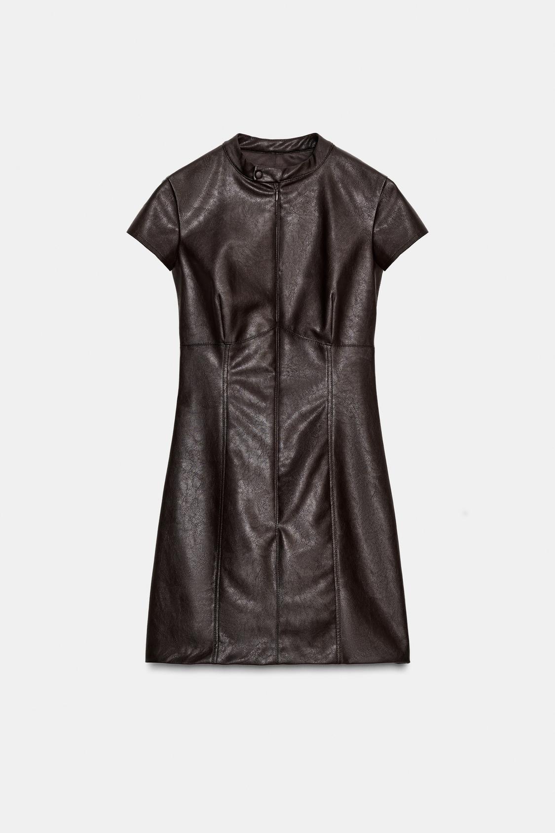 Ravena | Faux Leather Mini Dress