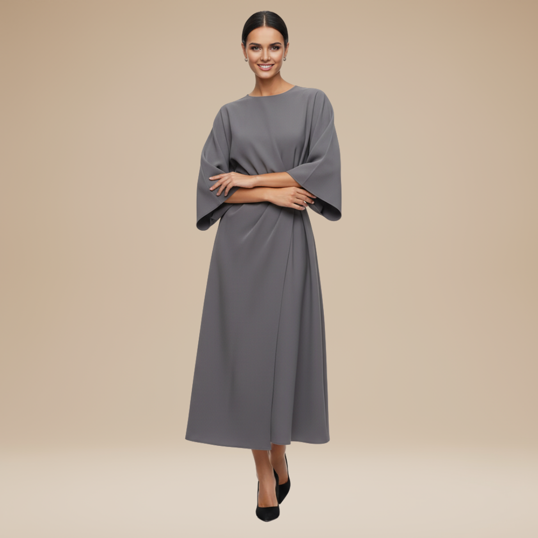 Alma Wrap Midi Dress