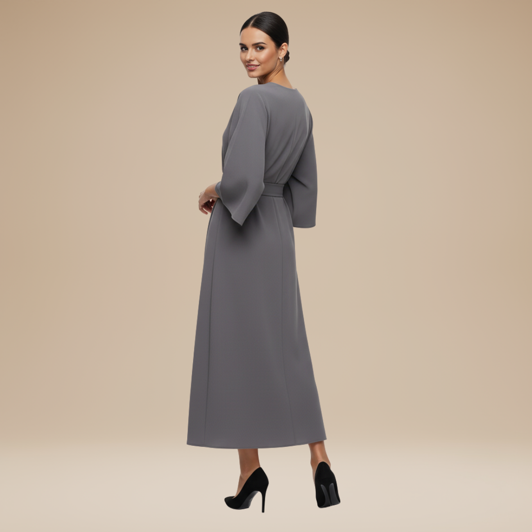 Alma Wrap Midi Dress