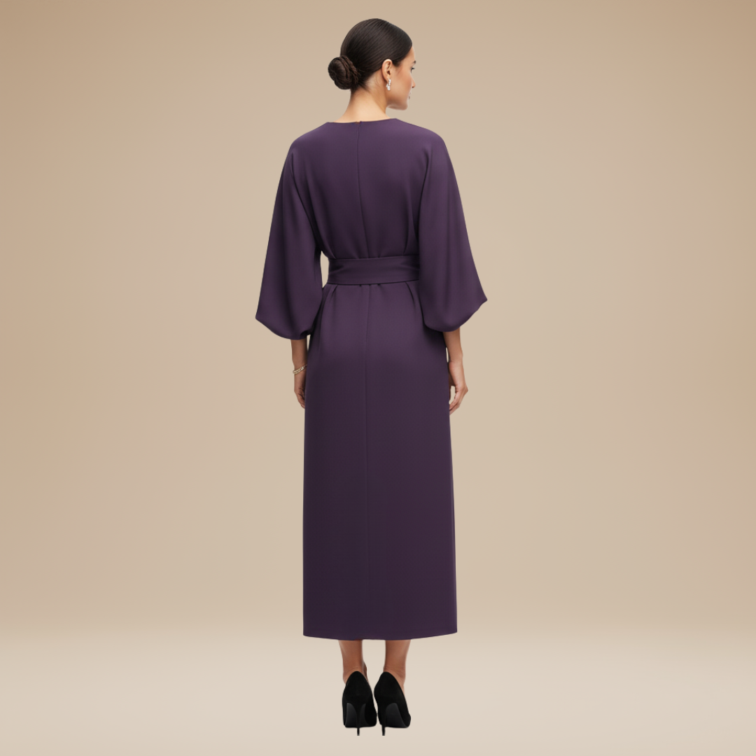 Alma Wrap Midi Dress