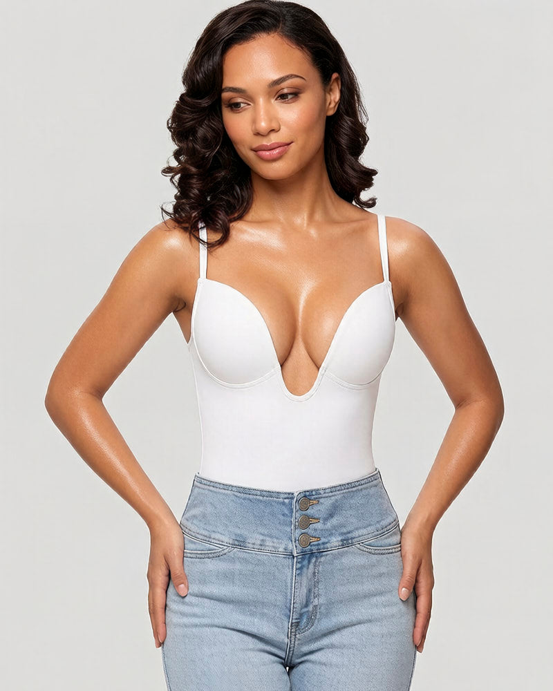 U Plunge Strapless Tummy Control Bodysuit