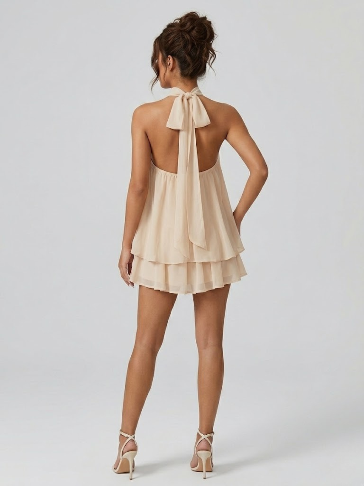 Celine Halter Mini Dress