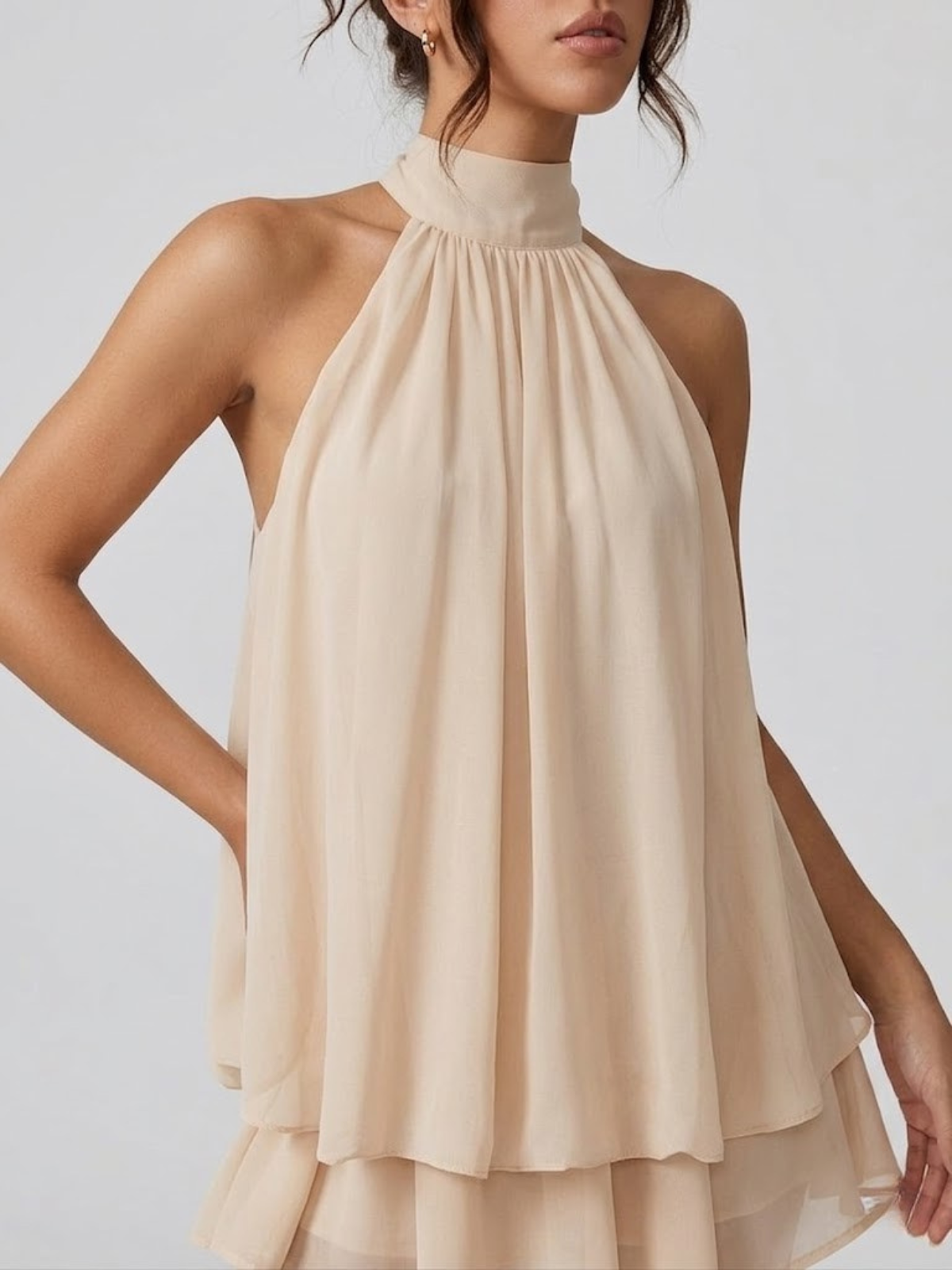 Celine Halter Mini Dress
