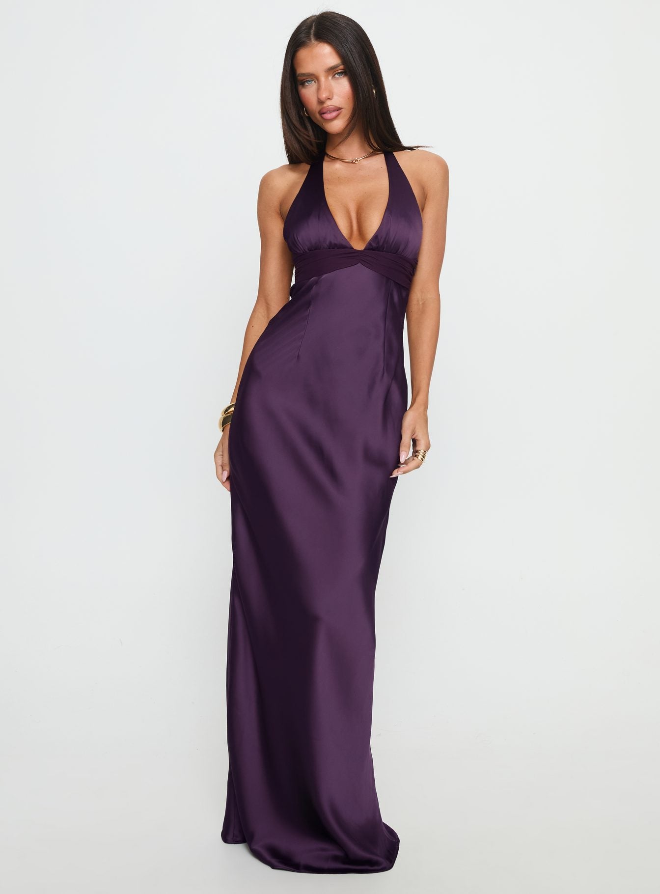 Oliva Halter Maxi Dress
