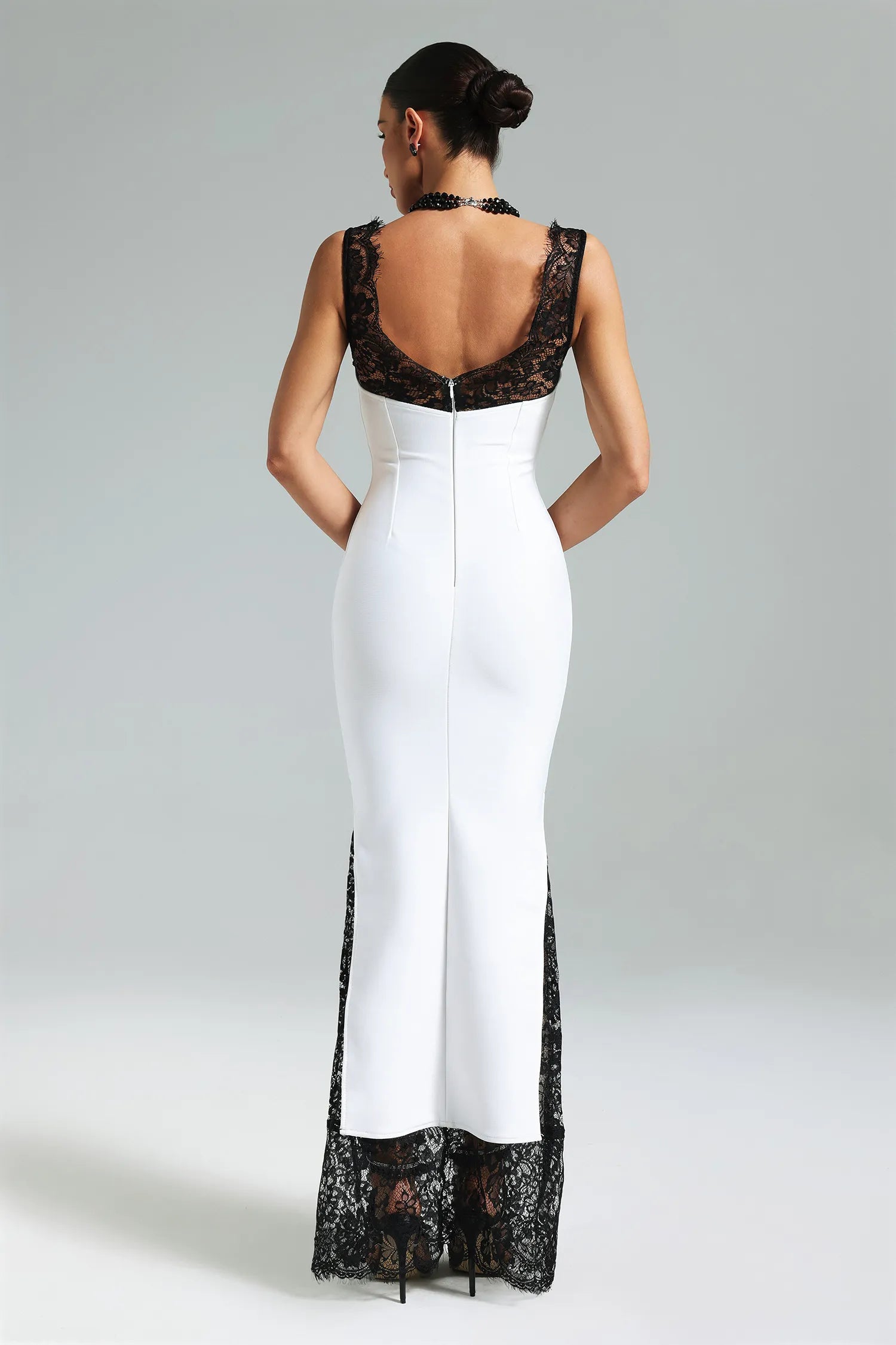 Evadne | Deep V Dress
