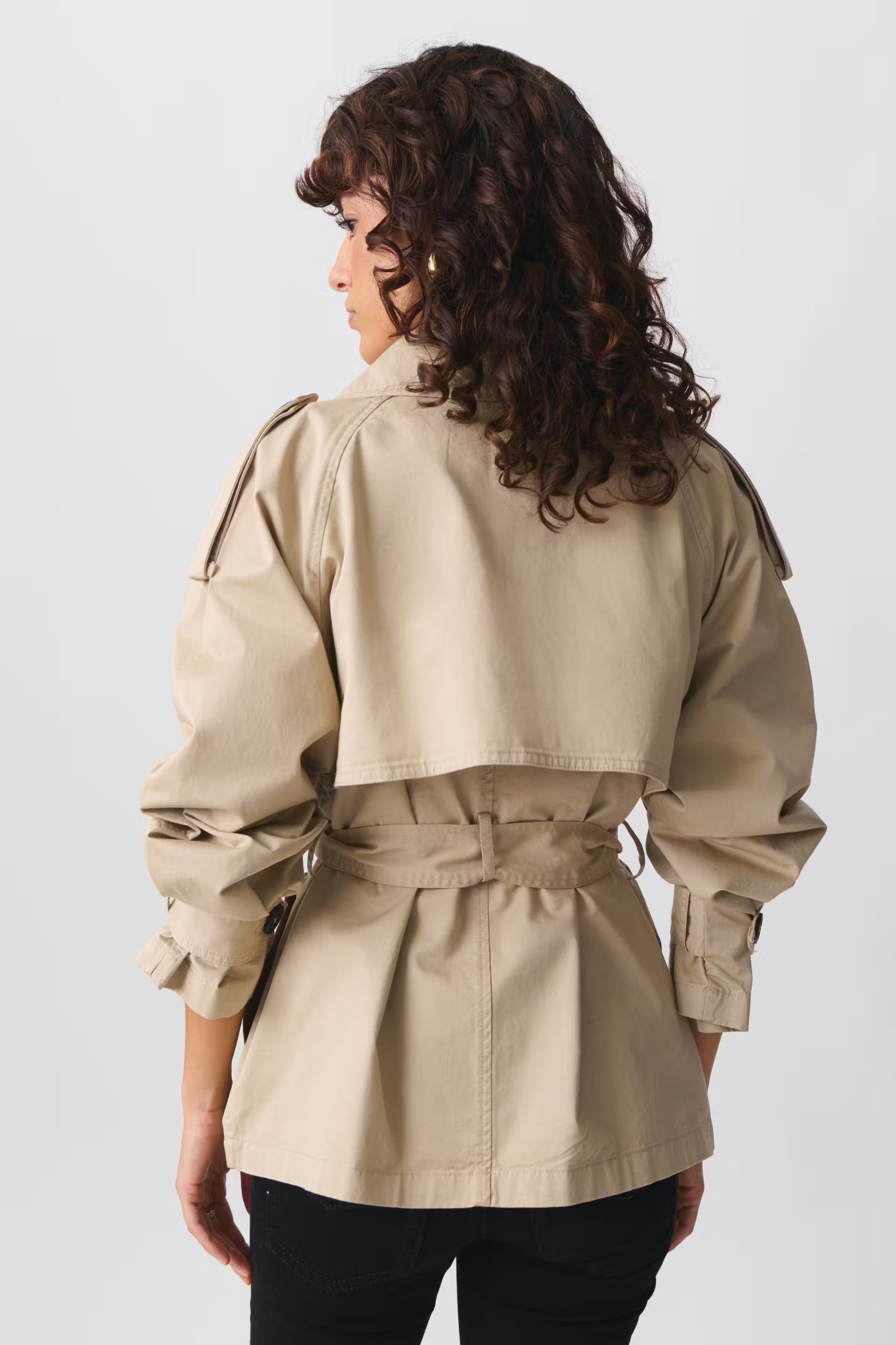 Alouette | Short Belted Trench Coat
