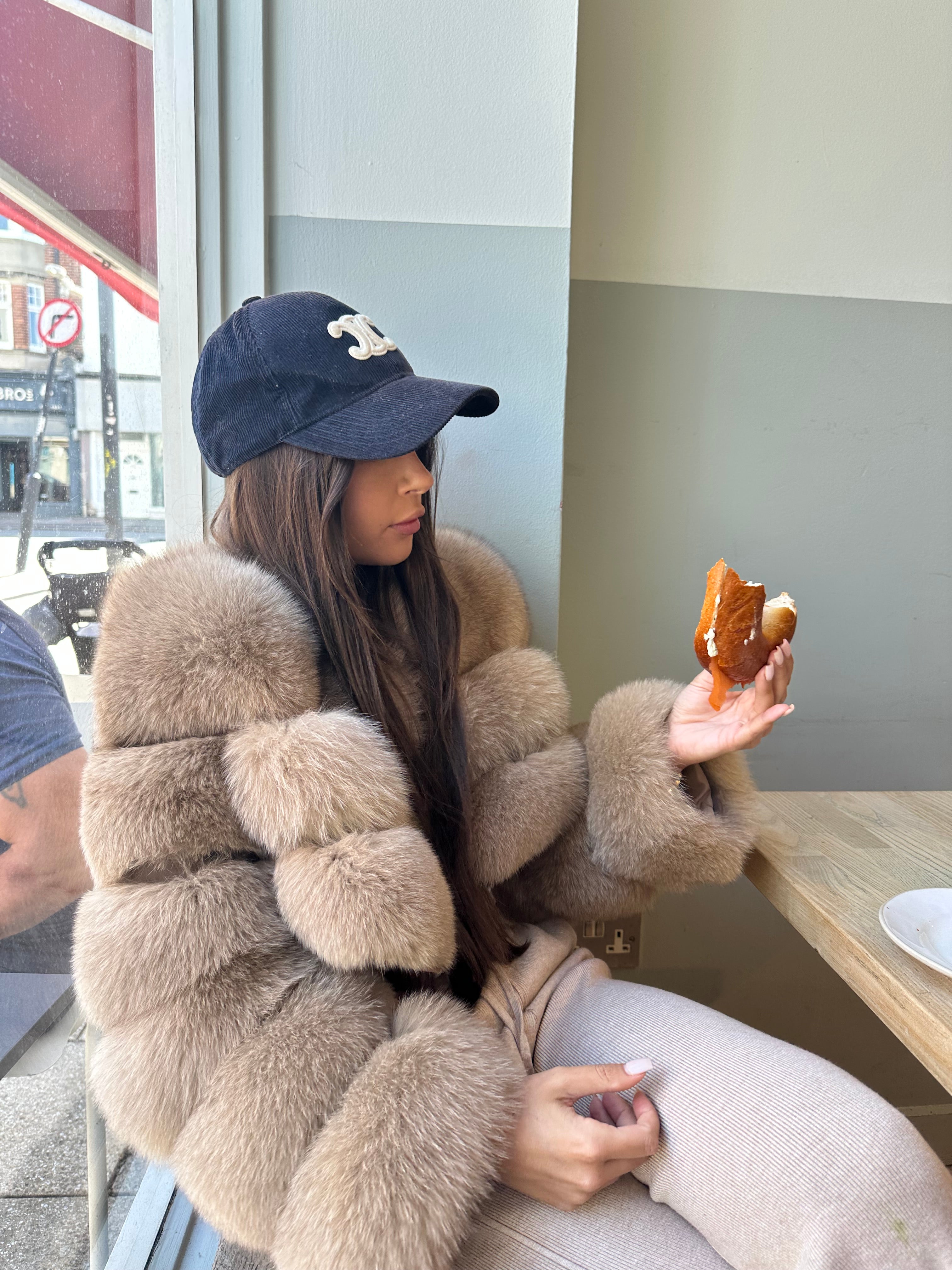 Montana | Cropped Fox Fur Coat – Caramel