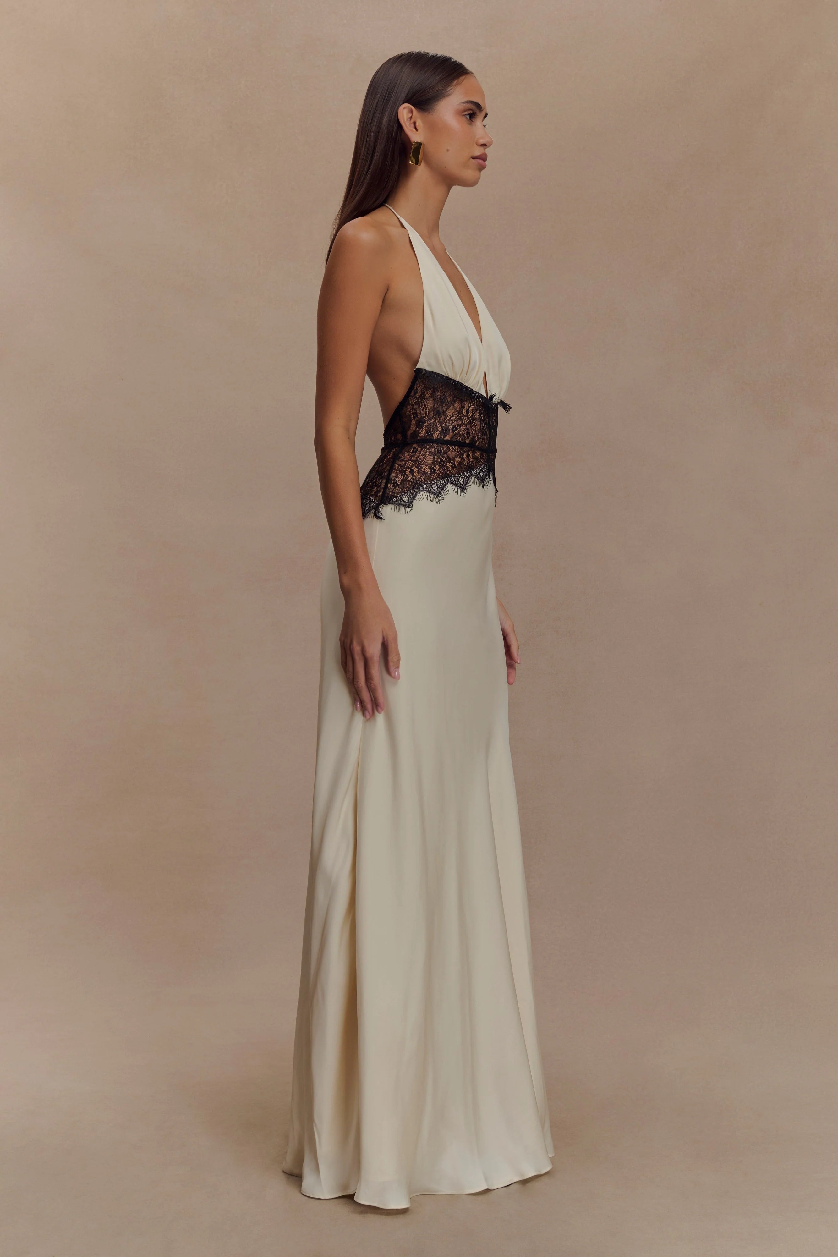 Marvelle | Lace & Satin Maxi Dress