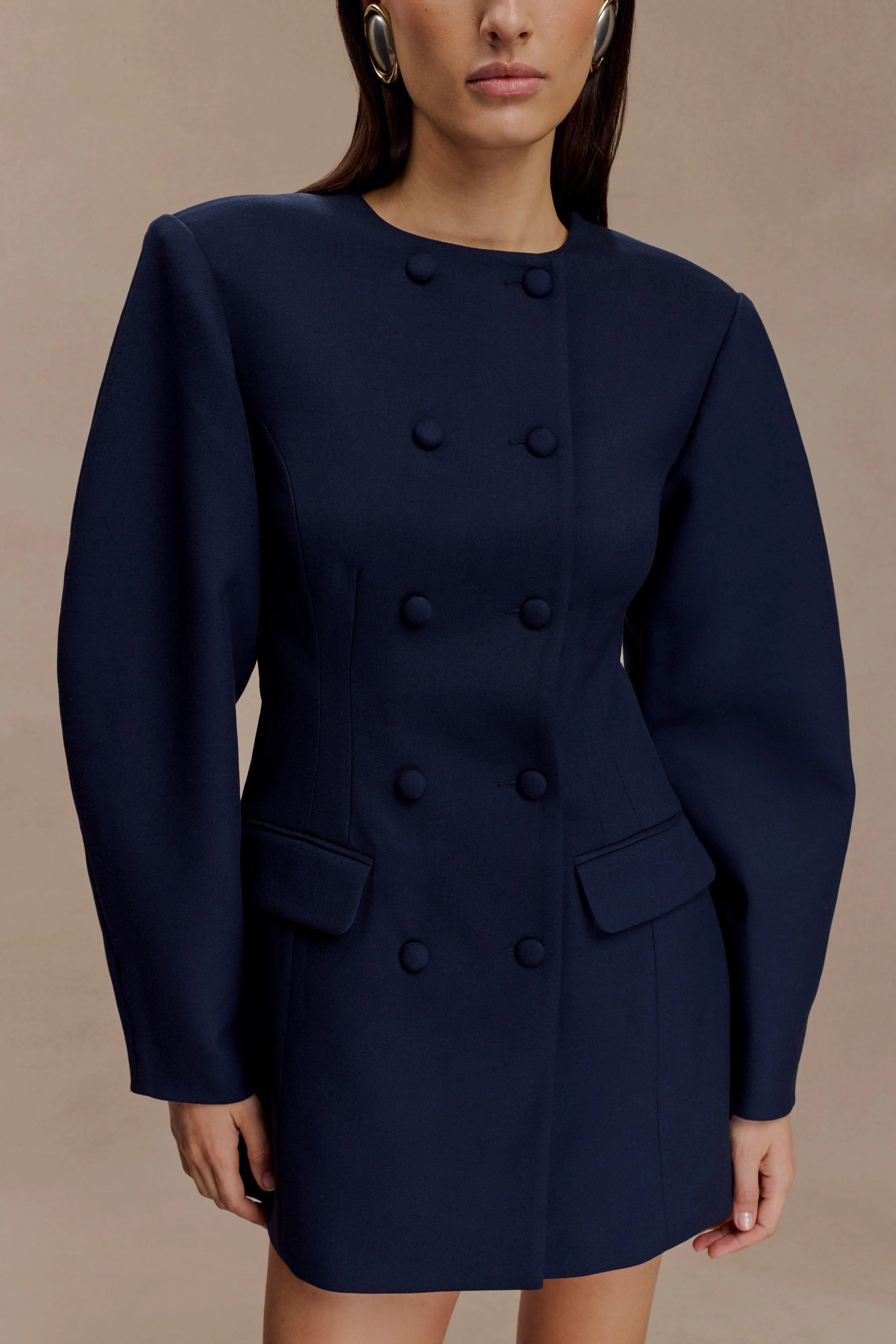 Valencia | Blazer Mini Dress – Navy