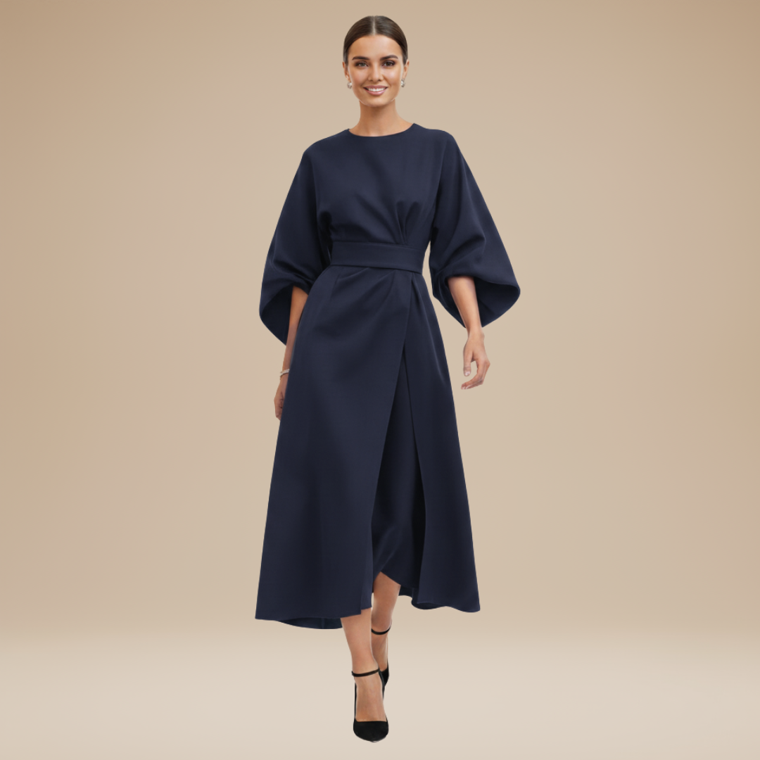Alma Wrap Midi Dress
