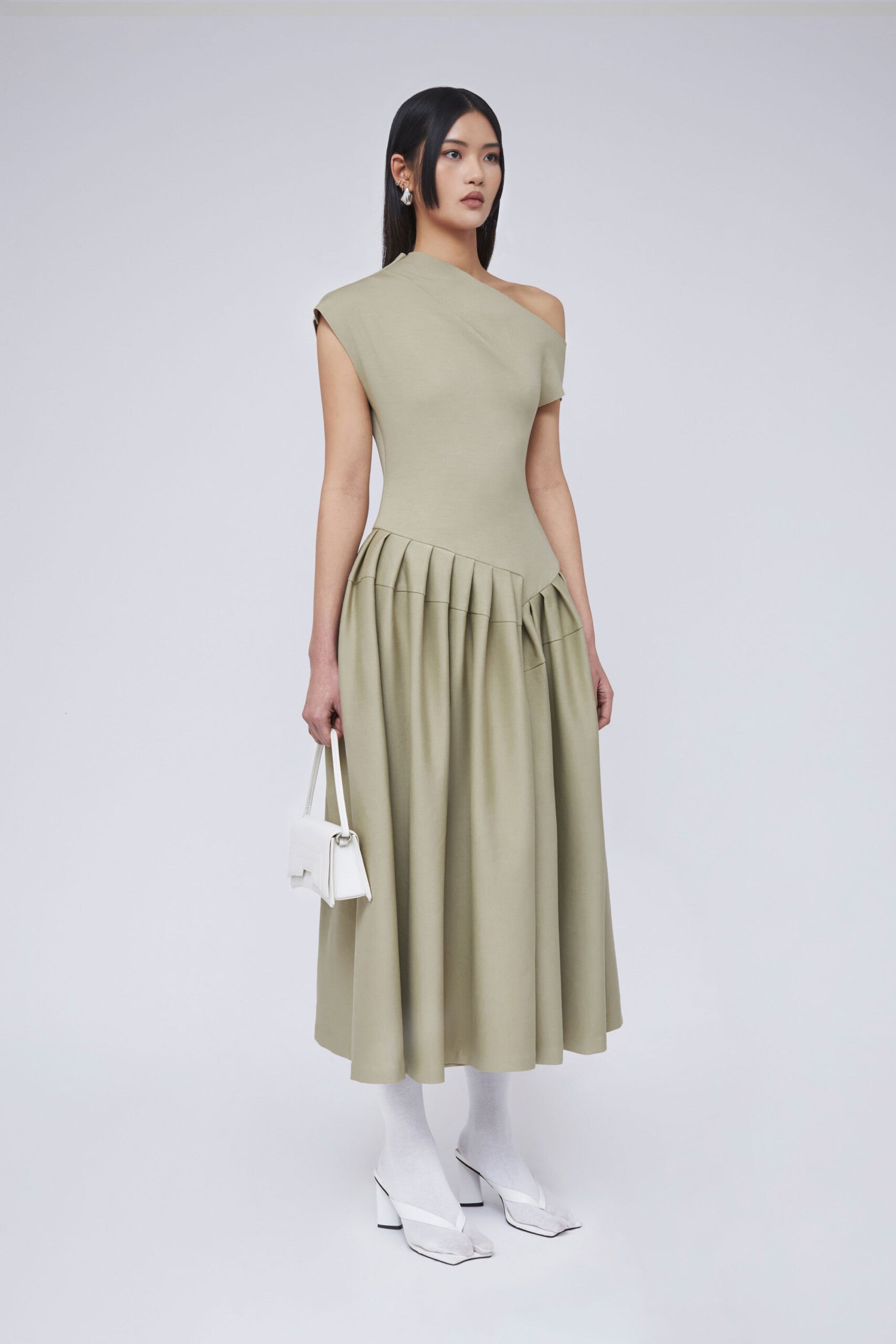 Kaelira | Asymmetric Midi Dress