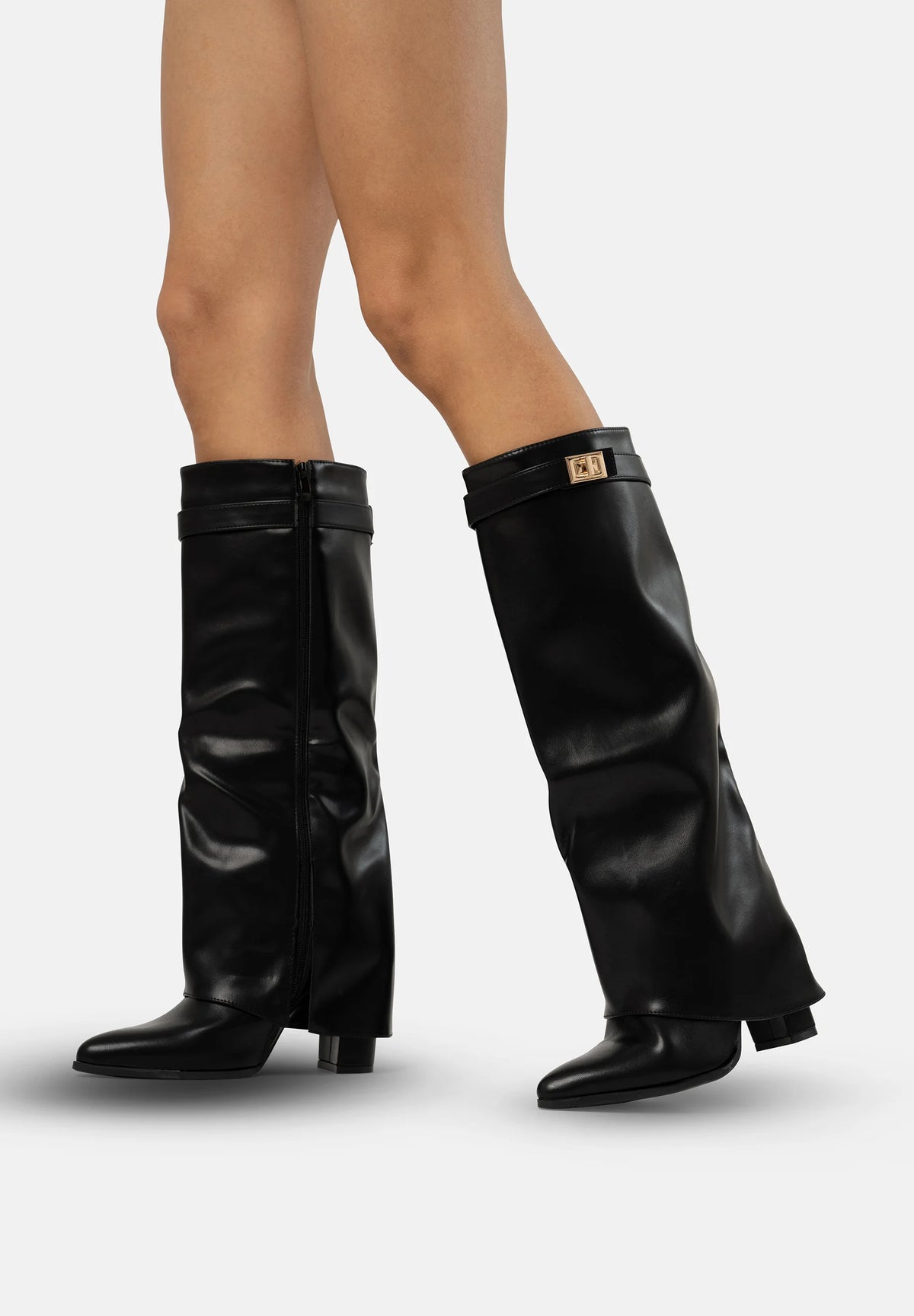 Valeria Western Buckle Boots