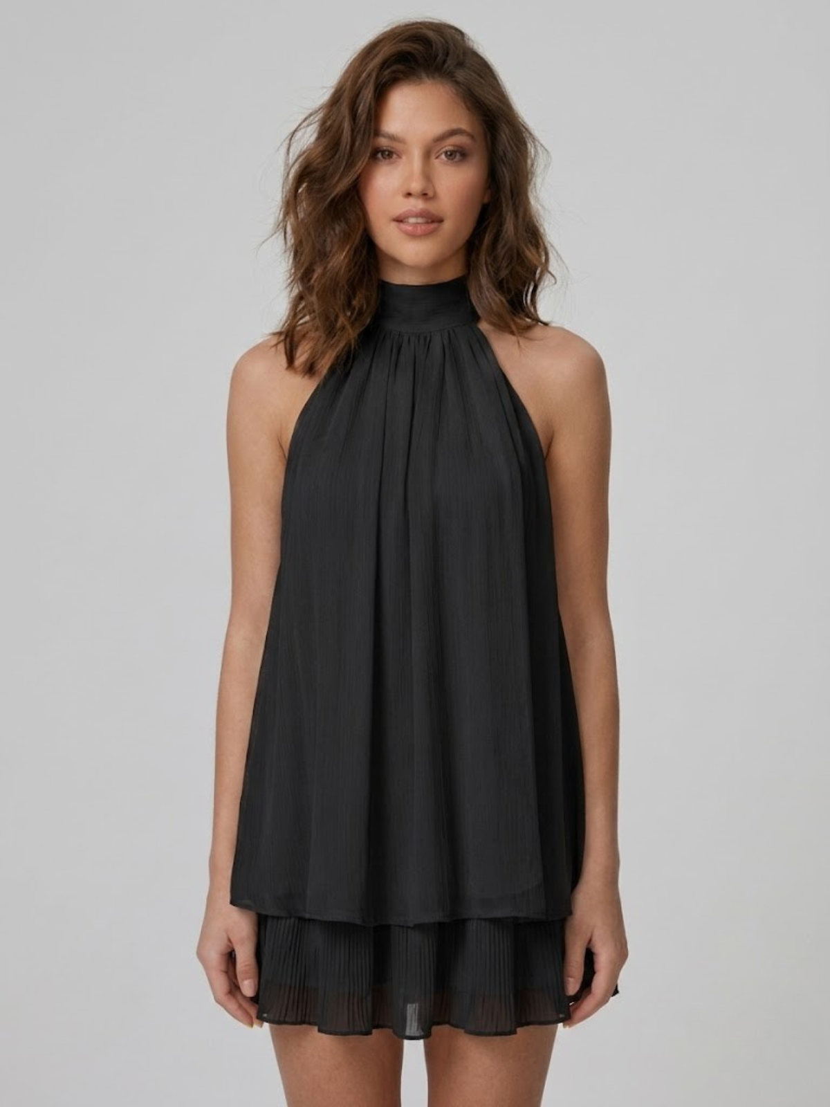 Celine Halter Mini Dress