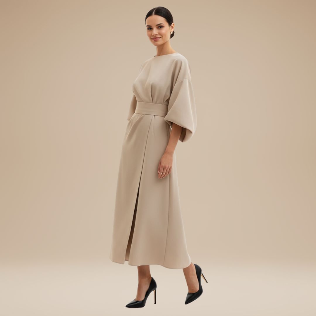 Alma Wrap Midi Dress